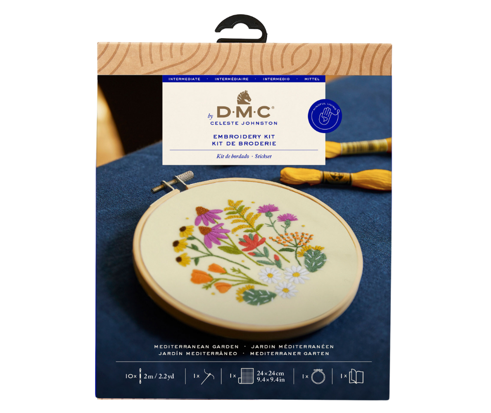 DMC Embroidery Kit - Mediterranean Garden