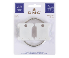 DMC Plastic Embroidery Bobbins and Storage Ring