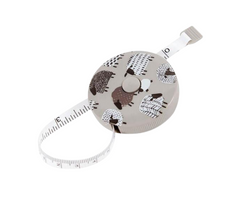 DMC Tape Measure Metric & Imperial - Sheep Print Grey