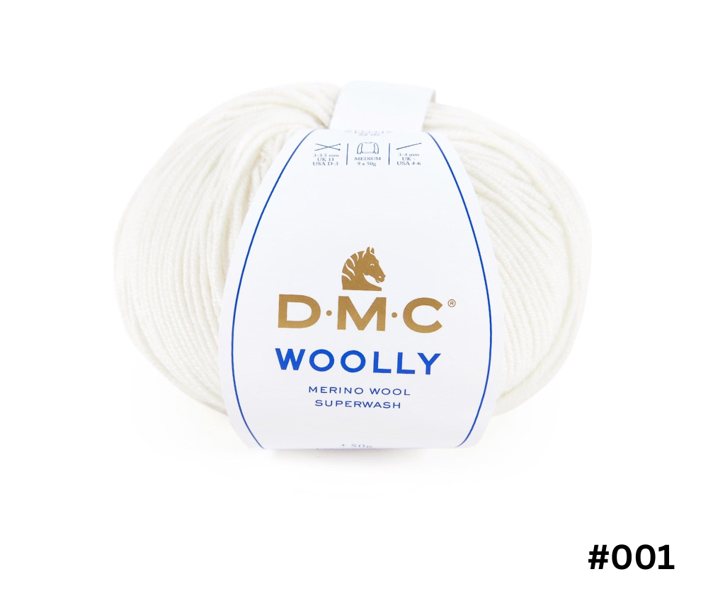 DMC Woolly Merino 8ply 50g 125m Various Colours