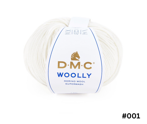 DMC Woolly Merino 8ply 50g 125m Various Colours