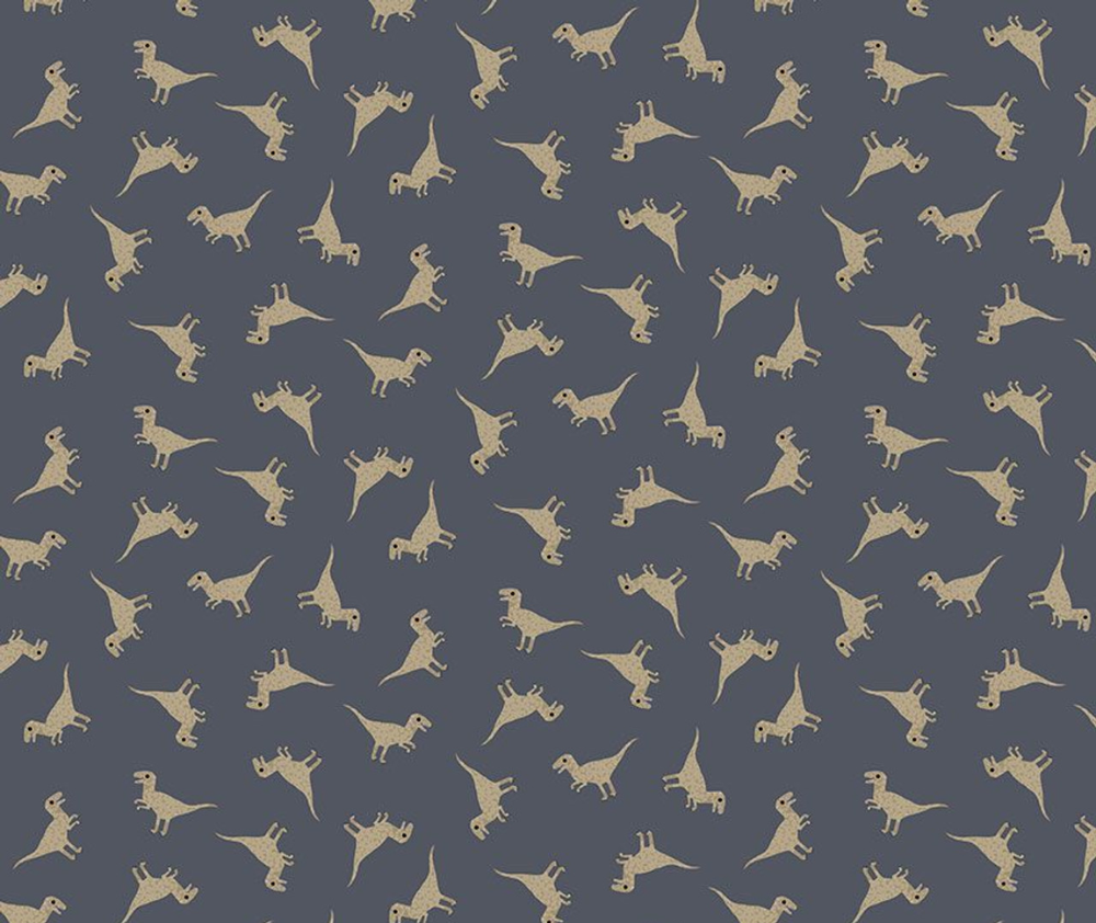 D is for Dinosaur 100% Cotton Fabric - 10cm Increments