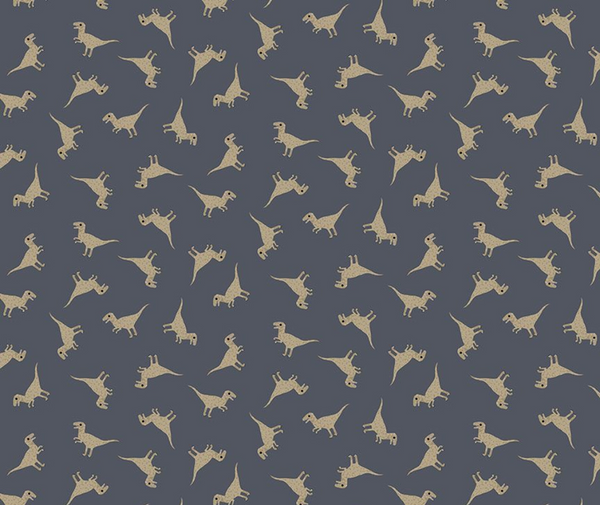 D is for Dinosaur 100% Cotton Fabric - 10cm Increments