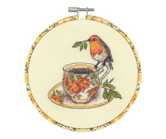 Dimensions Embroidery Kit - Birdie Teacup CC