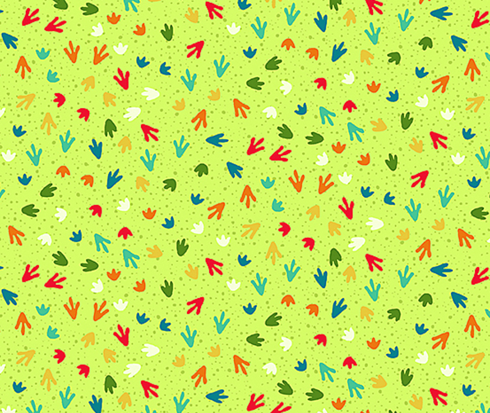 Dino Friends 100% Cotton Fabric - 10cm Increments