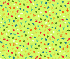 Dino Friends 100% Cotton Fabric - 10cm Increments