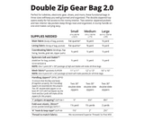 Double Zip Gear Bags 2.0 - Patterns ByAnnie