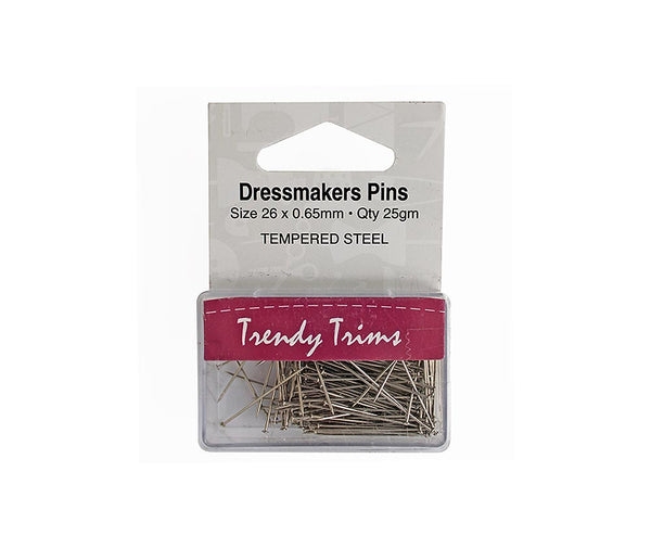 Dressmakers Pins 26mm - Trendy Trims