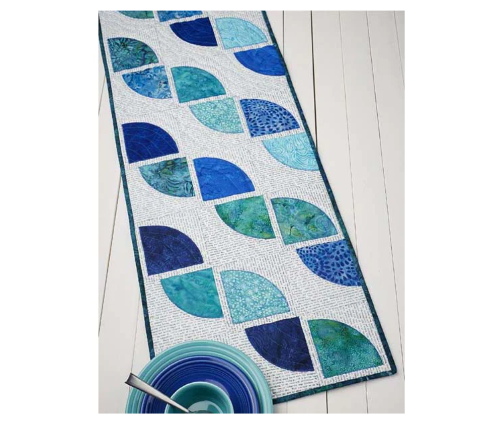 Drunkard's Path Table Runner Quilt Pattern – Sew It