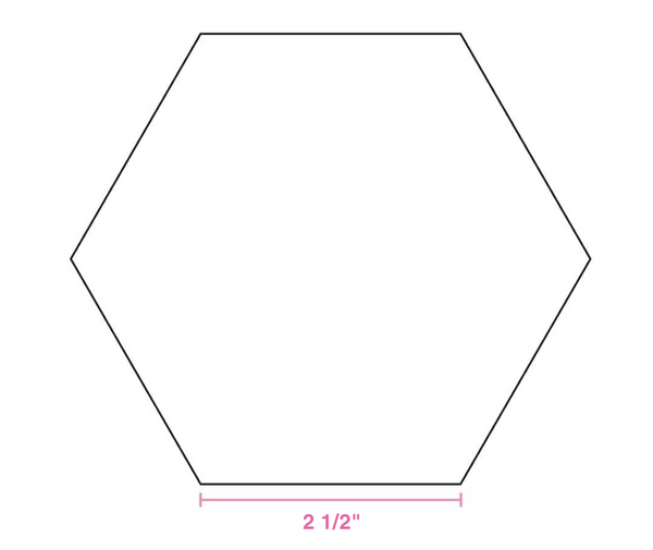 English Paper Piecing - Hexagon 2 1/2