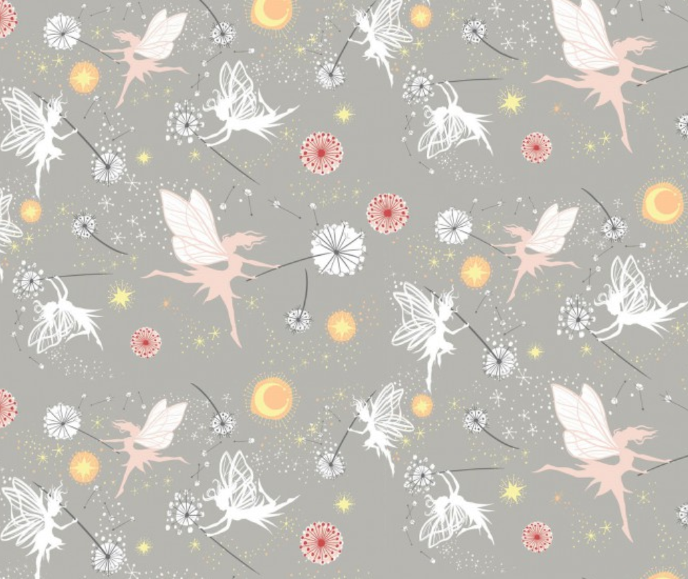 Fairy Garden 100% Cotton Fabric - 10cm Increments