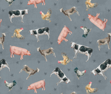 Farmhouse 100% Cotton Fabric - 1/2 Metre