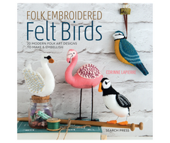 Folk Embroidered Felt Birds