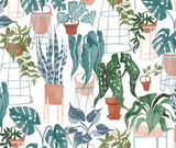 Fronds & Felines 100% Cotton Fabric - 10cm Increments