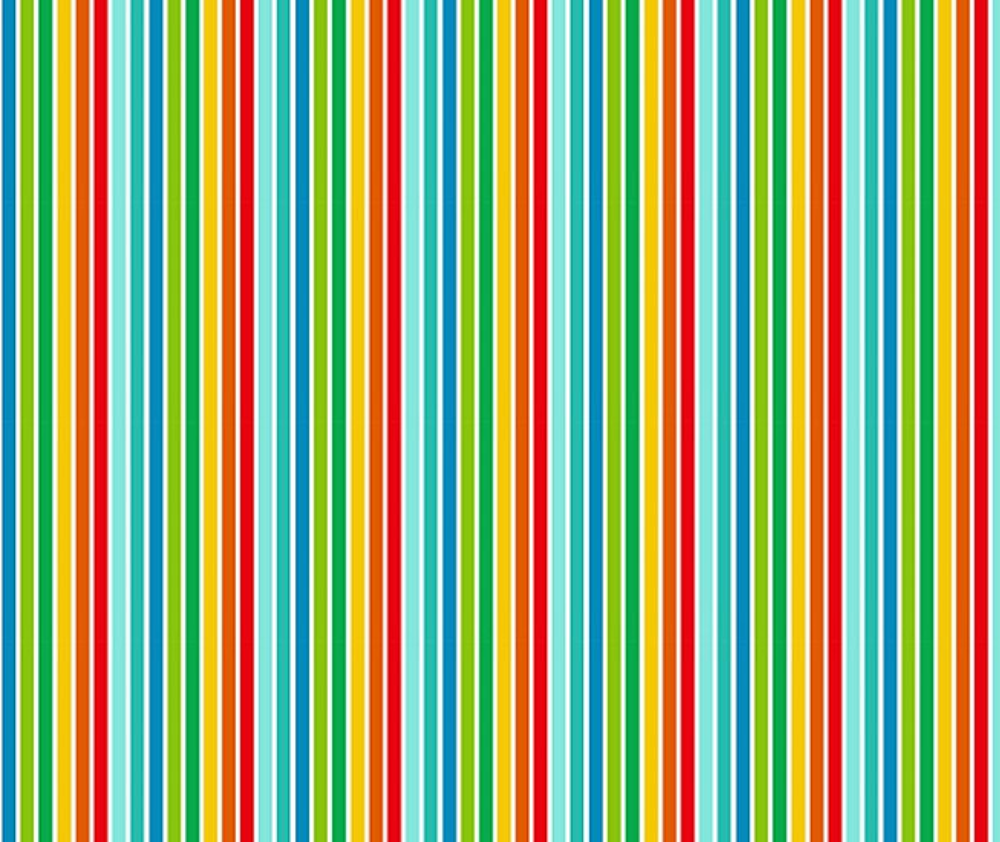 Rainbow Stripe 100% Cotton Fabric - 10cm Increments