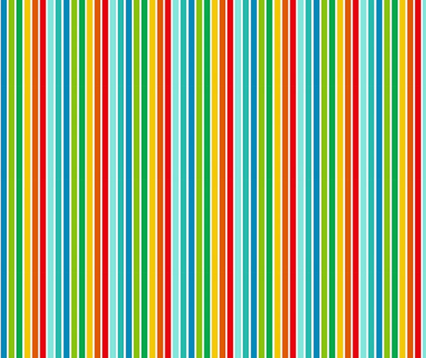 Rainbow Stripe 100% Cotton Fabric - 10cm Increments