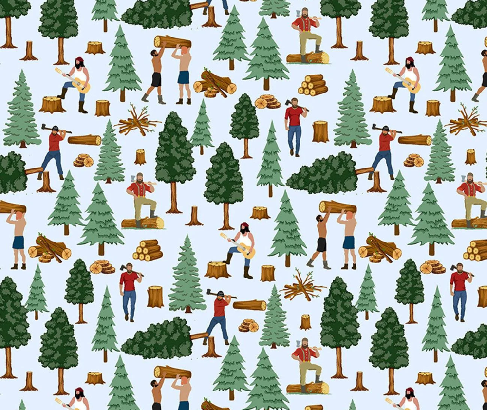 Got Wood? 100% Cotton Fabric - 10cm Increments
