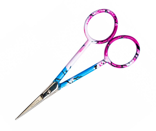 Singer Graffiti Printed 4in Forged Embroidery Scissors - Curved Tip