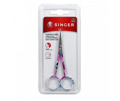 Singer Graffiti Printed 4in Forged Embroidery Scissors - Curved Tip