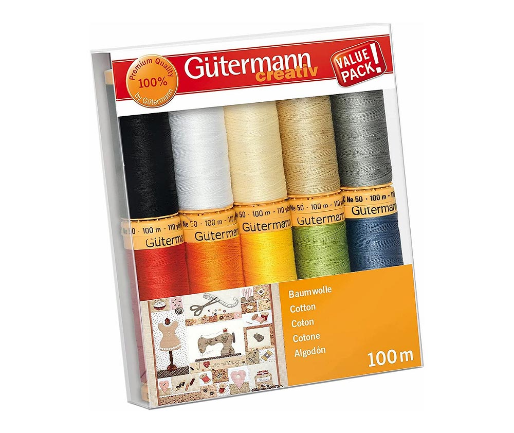 Gutermann Cotton Sewing Thread Set Col.1 Sew It