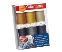 Gutermann Denim Thread Pack 6 Colours