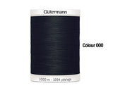 Sew-All Thread 1000M by Gutermann Black (000)