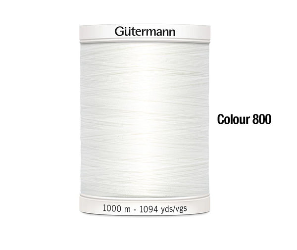 Sew-All Thread 1000M by Gutermann White (800)