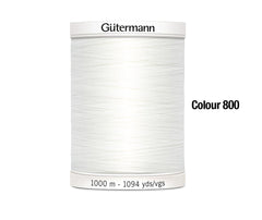Sew-All Thread 1000M by Gutermann White (800)