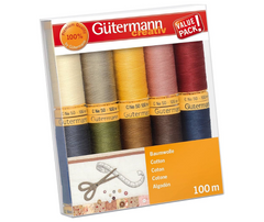 Gutermann Cotton Sewing Thread Set Col.3