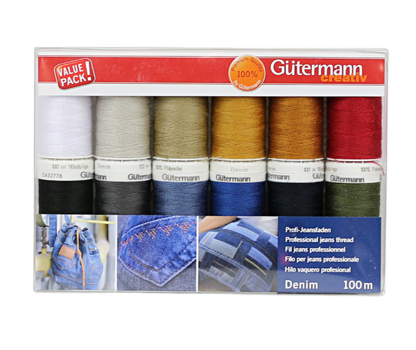 Gutermann Denim Thread Set 12 PK – Sew It