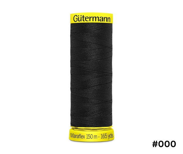 Gutermann MaraFlex Elastic Thread 150m - Various Colours