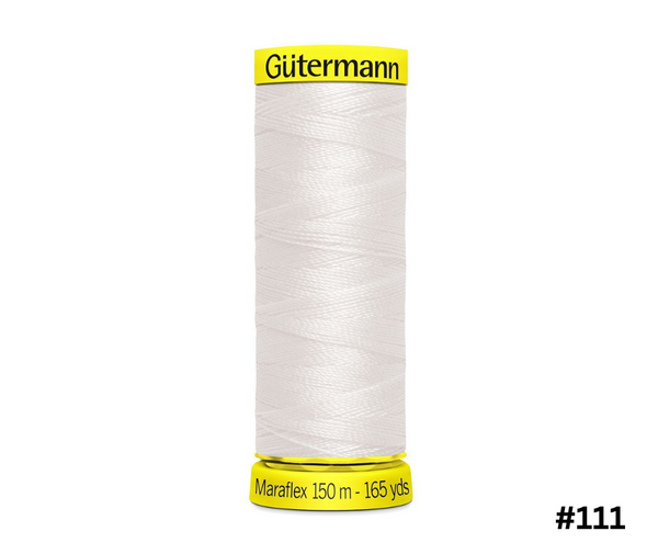 Gutermann MaraFlex Elastic Thread 150m - Various Colours