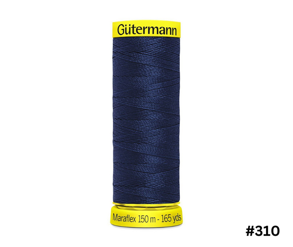 Gutermann MaraFlex Elastic Thread 150m - Various Colours