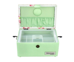 Gutermann Summer Loft Sewing Basket - Small Green