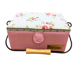 Gutermann Summer Loft Sewing Basket - Small Pink