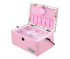 Gutermann Summer Loft Sewing Basket - Small Pink