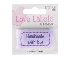 Handmade With Love Fabric Labels