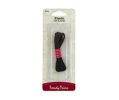 Hemline Hat Elastic - Black x 4mt