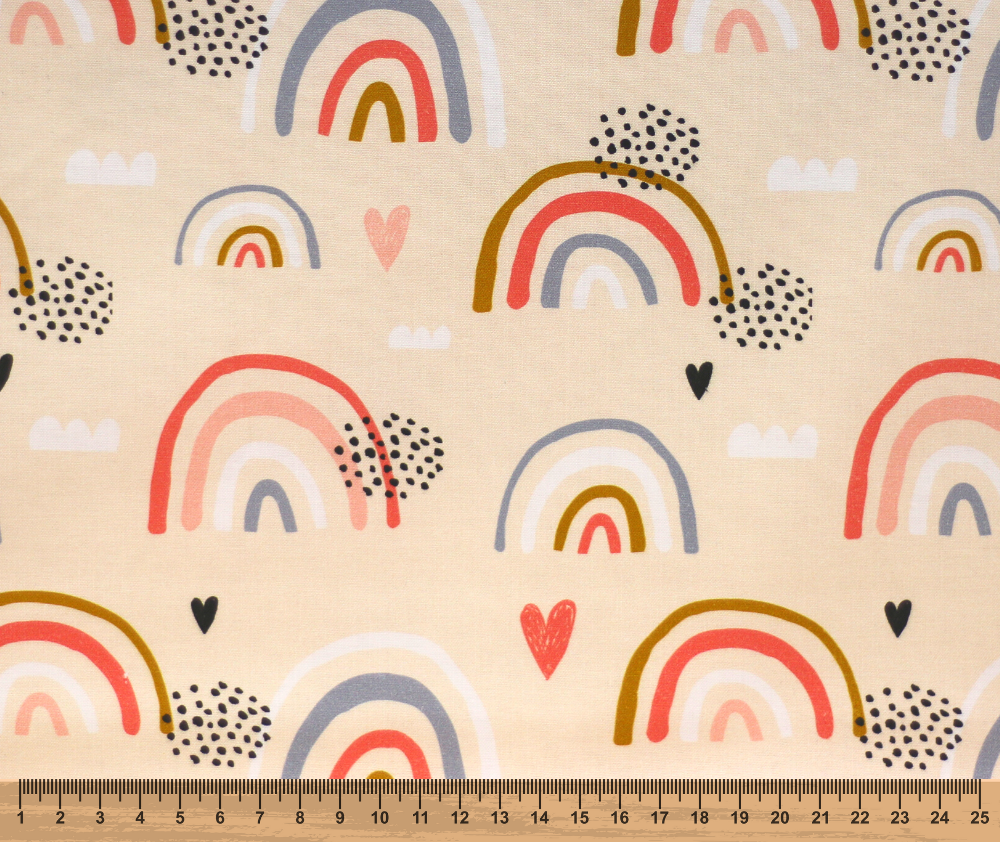 Hello Panda 100% Cotton Fabric - 10cm Increments