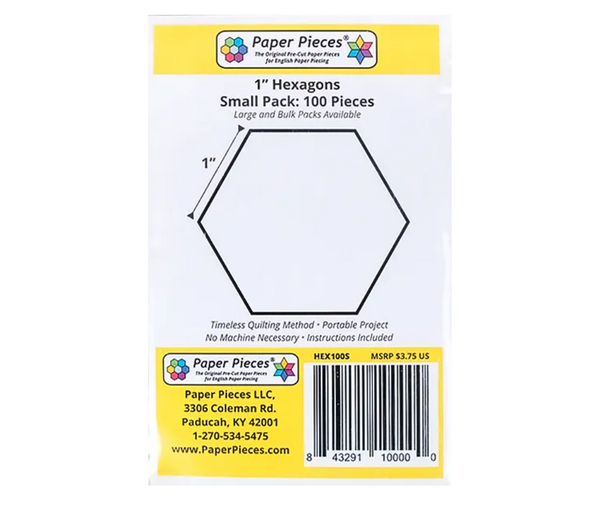 Paper Pieces - Hexagon 1" - x100