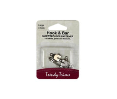 Hook and Bar Trouser Fasteners - Trendy Trims