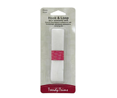 Hook and Loop Self Adhesive Tape 20mm x 30cm - White
