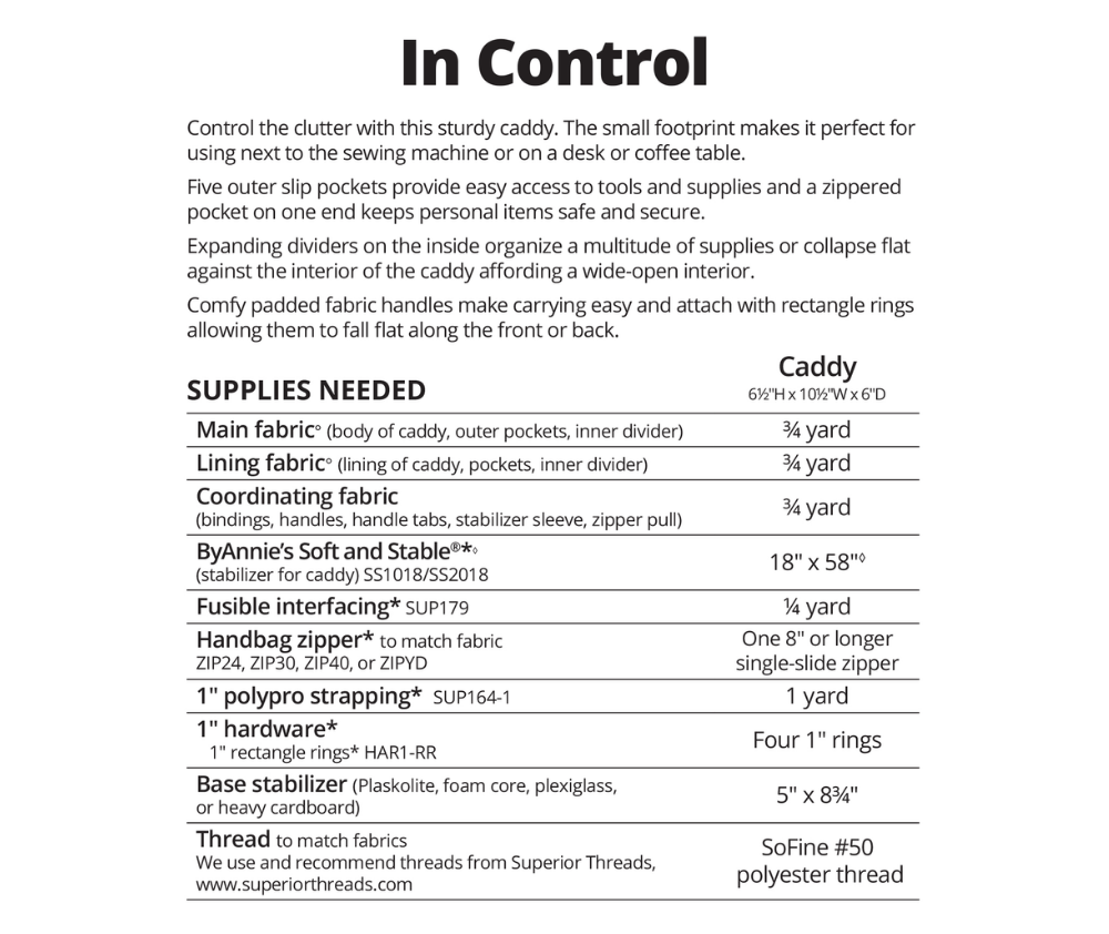In Control - ByAnnie Pattern – Sew It