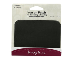 Iron on Patch - Dark Grey