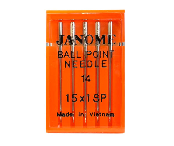 Janome Domestic Ball Point Needles 90/14 - HA15X1SP