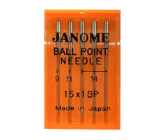 Janome Domestic Ball Point Needles Mixed - HA 15X1SP