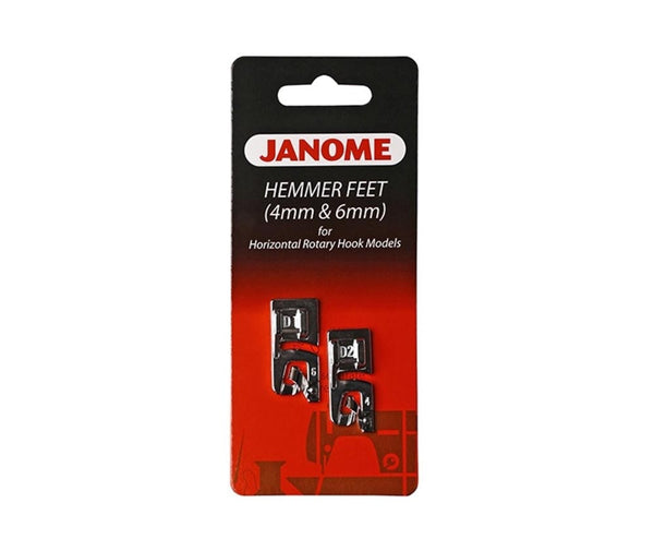 Janome Hemming Foot Set 6mm & 4mm