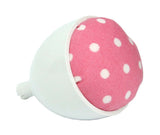 Janome Machine Pin Cushion - Pink with White Dots