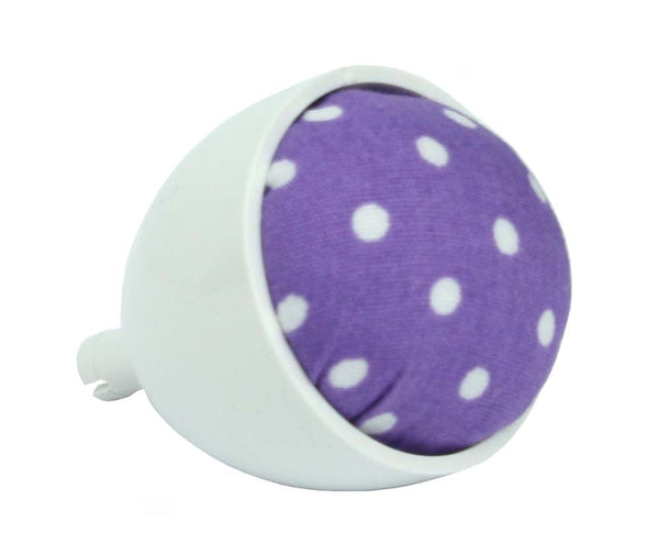 Janome Machine Pin Cushion - Purple with White Dots