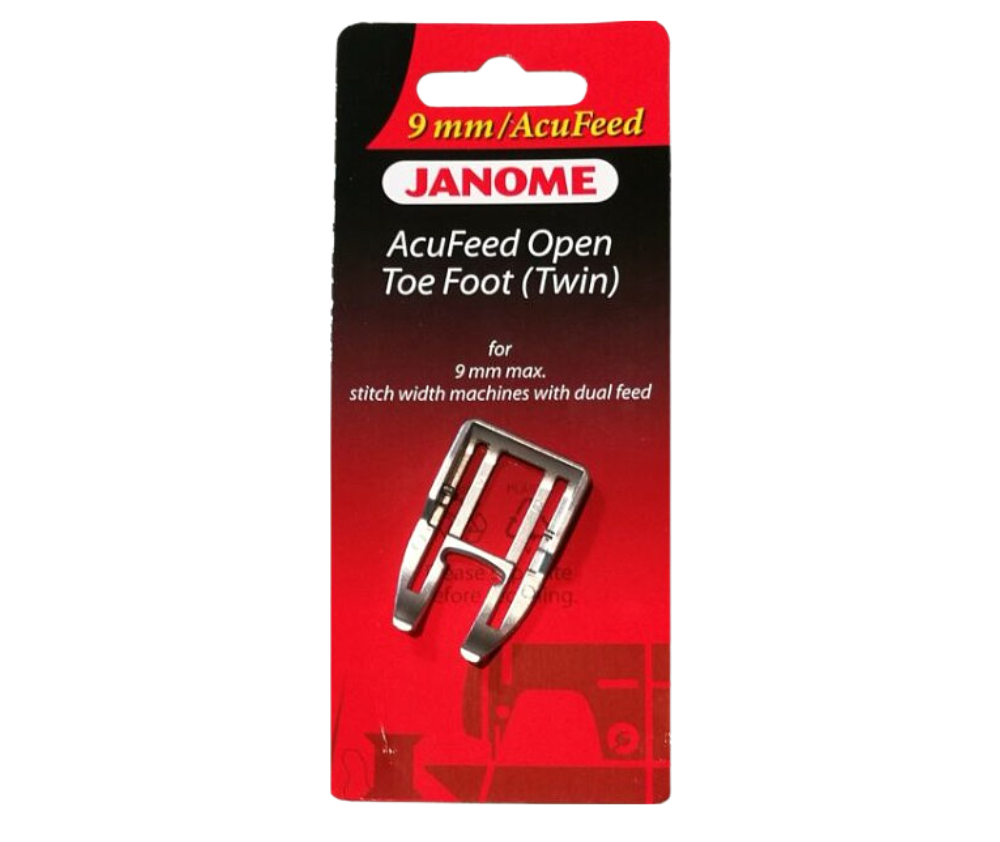 Janome AcuFeed Dual Feed Open Toe Foot Twin Sew It